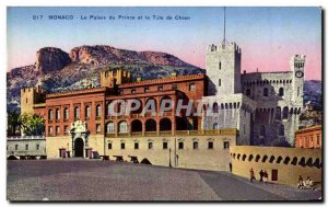 Old Postcard Monaco The Prince's Palace and the Dog Tete