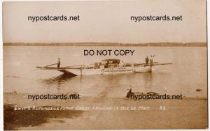 RPPC - Sweets Automobile Ferry, Chazy Landing NY