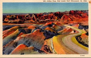 South Dakota Bad Lands National Monument Dillon Pass Curteich