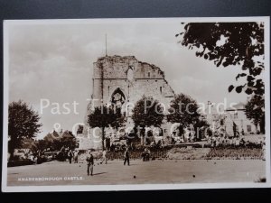 Old RP Yorkshire: Knaresborough Castle showing Bowling Green