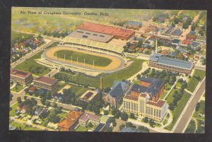 OMAHA NEBRASKA CREIGHTON UNVERSITY FOOTBALL STADIUM VINTAGE POSTCARD