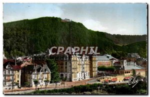 La Bourboule Old Postcard Hotel Metropole and the funicular Charlannes