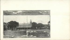 White River Junction V Tupper Main St. & Park c1905 Postcard