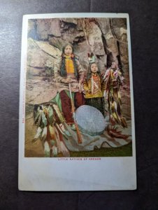 Mint USA Native American Postcard Little Natives of Oregon