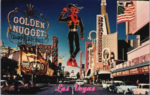 Fremont Street Las Vegas Nevada Vintage Postcard C214