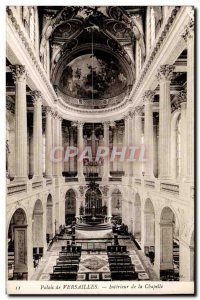 Old Postcard Organ Palace of Versailles Inside the chapel