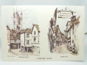 Ashford Kent Vtg Artist Painting Postcard Diane Setek c1990 Middle Row Rabsons