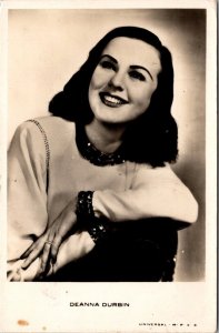 Real Photo Postcard Portrait of Deanna Durbin