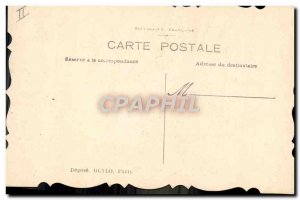 Old Postcard Army Flag England (drawing hand)