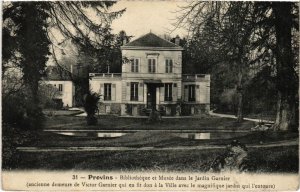 CPA Provins Bibliotheque et Musee dans le Jardin Garnier (1267279)