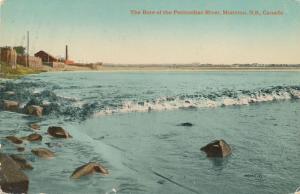 Bore of Petitcodiac River - Moncton NB, New Brunswick, Canada - pm 1915 - DB