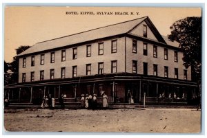 1909 View Of Hotel Kippel Dirt Sand Sylvan Beach New York NY Antique Postcard