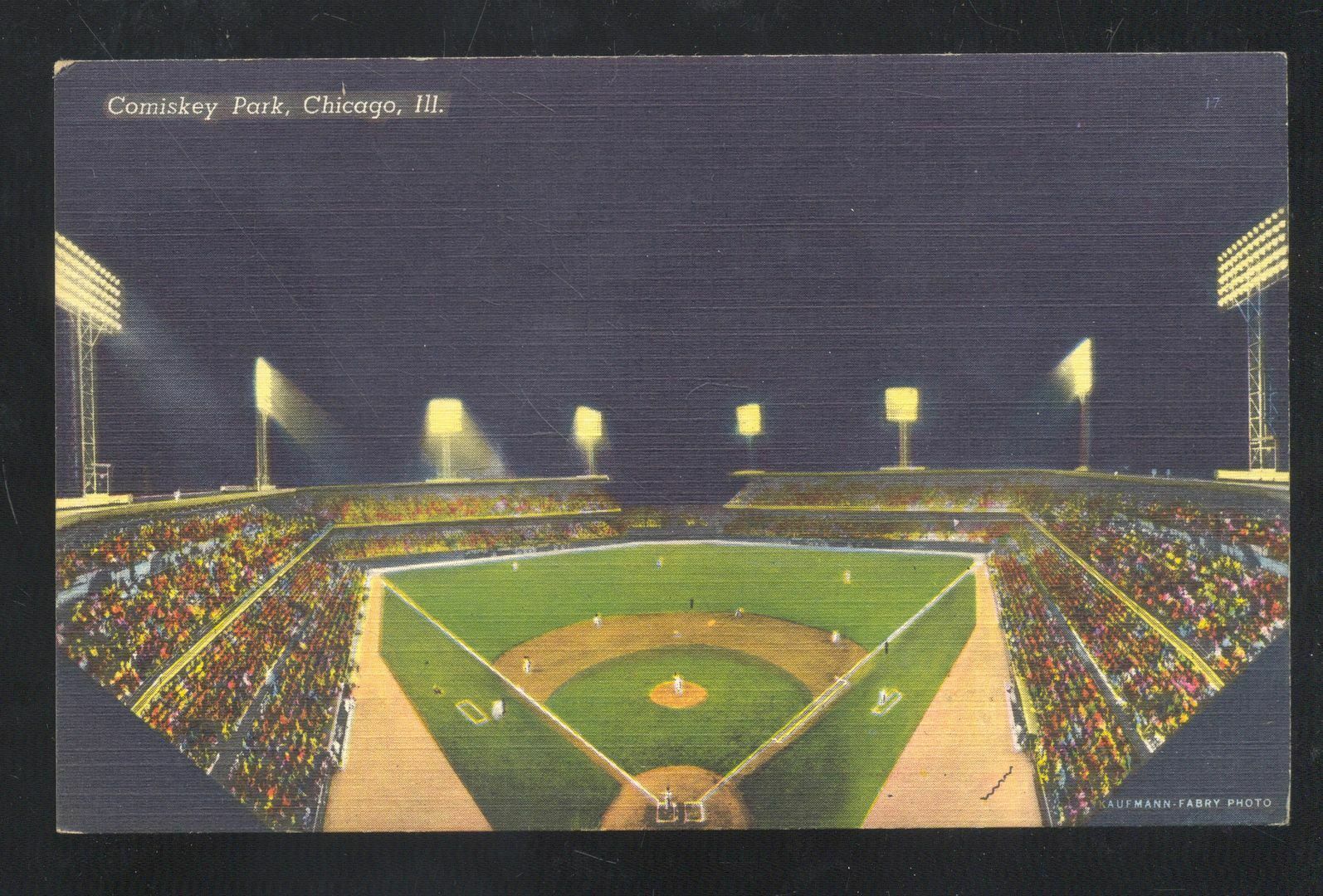 COMISKEY PARK Chicago White Sox Stadium Vintage Baseball 