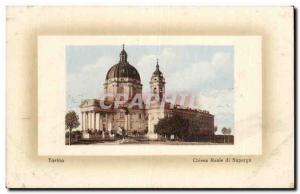 Old Postcard Torino Reale Chiesa di Superga