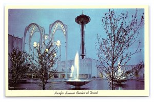 Pacific Science Center At Dusk Seattle Washington Postcard