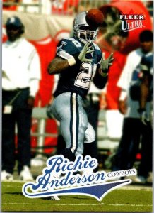 2004 Fleer Football Card Richie Anderson Dallas Cowboys sk9392