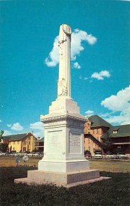 EL PASO, TX Texas  COLONEL WWS BLISS GRAVE~Monument  c1950's Chrome Postcard