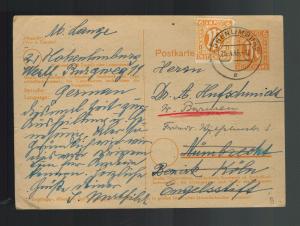 1946 Hagen Hohenlimburg Germany Postkarte Deutschland Postcard Cover