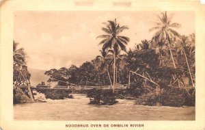 Noodbrug Over de Ombilin Rivier Indonesia, Republik Indonesia Writing on back 