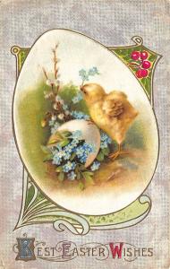 Best Easter Wishes Chicken & The Egg Satin Finish Postcard
