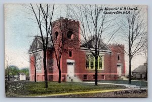 K1/ Navarre Ohio Postcard c1910 Fohl Memorial U.B. Church  126