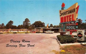 CALLAHAN, FL Florida  SPORTSMAN MOTEL  Roadside 50's Car  1984pm Chrome Postcard