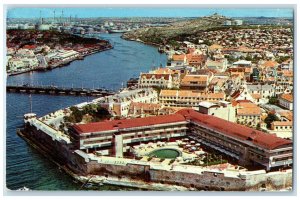 1961 Aerial View Hotel Curacao Intercontinental Curacao Vintage Posted Postcard