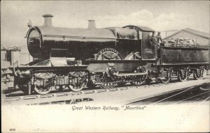 Railroad Train Great Western Railway Mauritius c1910 Vintage Postcard