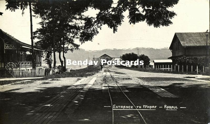 Bismarck Archipelago PNG, RABAUL, New Britain, Entrance to Wharf (1910s) RP