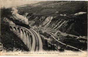 CPA MOREZ - Le train sur le Viaduc des Crottes (212002)