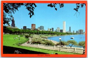 Postcard - View of new skyline as seen from the Shedd Aquarium - Chicago, IL