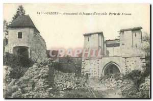 Old Postcard Vaucouleurs Monument of Joan of Arc and the Porte de France