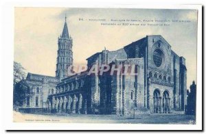 Postcard Old Toulouse St Sernin Basilica Facade North (11th 12th) Restored in...