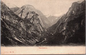 Norway Nærodalen Vintage Postcard C208