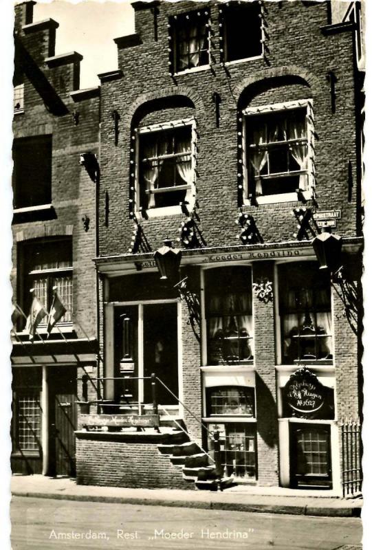 Netherlands - Amsterdam. Moeder Hendrina Restaurant - RPPC