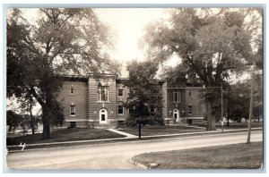 Mount Vernon Iowa IA Postcard RPPC Photo Cornell College Building Campus c1910's