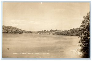 c1910's View Of Inner Harbor South Bristol Maine ME RPPC Photo Antique Postcard