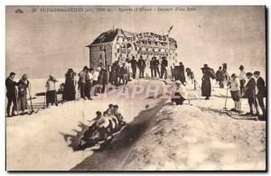 Postcard Old Winter Sports Superbagneres Departure of a bob