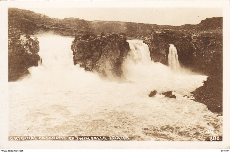 RP; Original Cataracts of TWIN FALLS , Idaho , 1920s-30s
