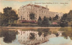 Ames Iowa ISC Memorial Union Building Vintage Postcard AA35932