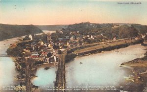 Harpers Ferry West Virginia Shenandoah Potomac Rivers Birds Eye View PC AA74692