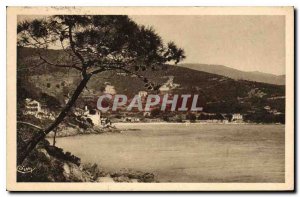 Postcard Old French Riviera Le Lavandou Var Vue Generale of Aigubelle