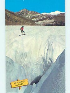 Pre-1980 CROSS-COUNTRY SKIING Athabasca Glacier - Near Lake Louise AB AG6111@