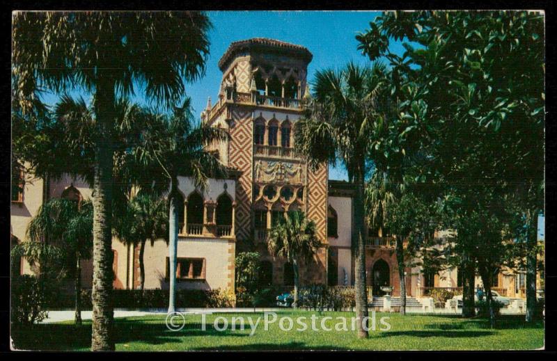 East facade of John Ringling Residence, Sarasota, Florida