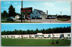 Vtg Lorne Virginia VA Bowie's Motor Court Motel 1950s View Postcard