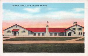 Jackson Country Club, Jackson, Michigan, Early Postcard, Unused