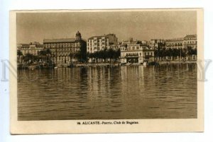 494923 SPAIN Alicante port regatta club Vintage Roisin postcard