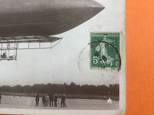 France 1908    Dirigible Balloon Zeppelin Airship Postcard R39468