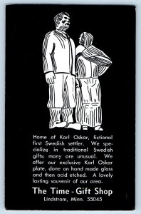 1972 The Time Gift Shop Home Of Karl Oskar Lindstrom Minnesota Vintage Postcard