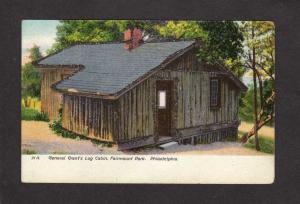 PA General Grants Cabin Fairmount PHILADELPHIA Pennsylvania Civil War Postcard